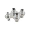 Cal Custom Polished Aluminium 4 Port A/C & Heater Bulkhead