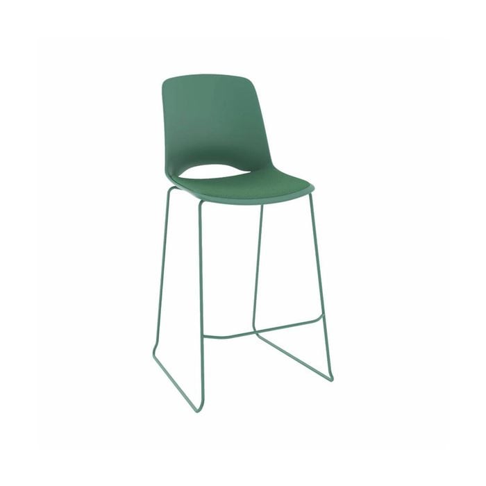 Olg Vista Rise Bar Stool Moss Shell Upholstered Seat Only