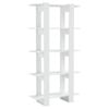 vidaXL Book Cabinet/Room Divider White Engineered Wood Bookcase Storage Rack