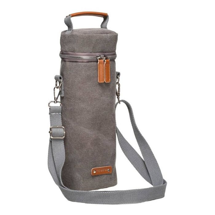 Tempa Kayce Slate Grey Insulated Single Wine Bag