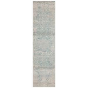 Sense 253 White Blue 300X80Cm Rug