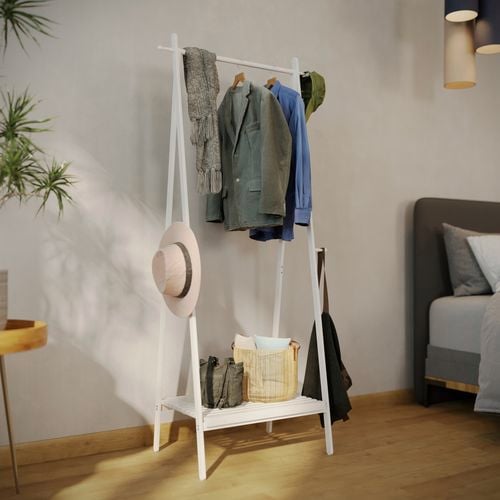 White
  Bamboo Rack