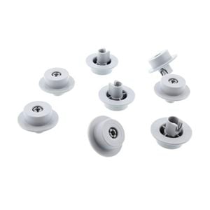 Dishwasher Lower Basket Wheels Kit Of X8 - 4055072138, suits Westinghouse, AEG