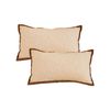 SOGA 2 Pack Off White Vintage Lumbar Throw Pillow 30x50x15cm