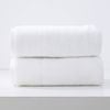 2pc Renee Taylor Aireys 650gsm Zero Twist Bath Sheet Snow