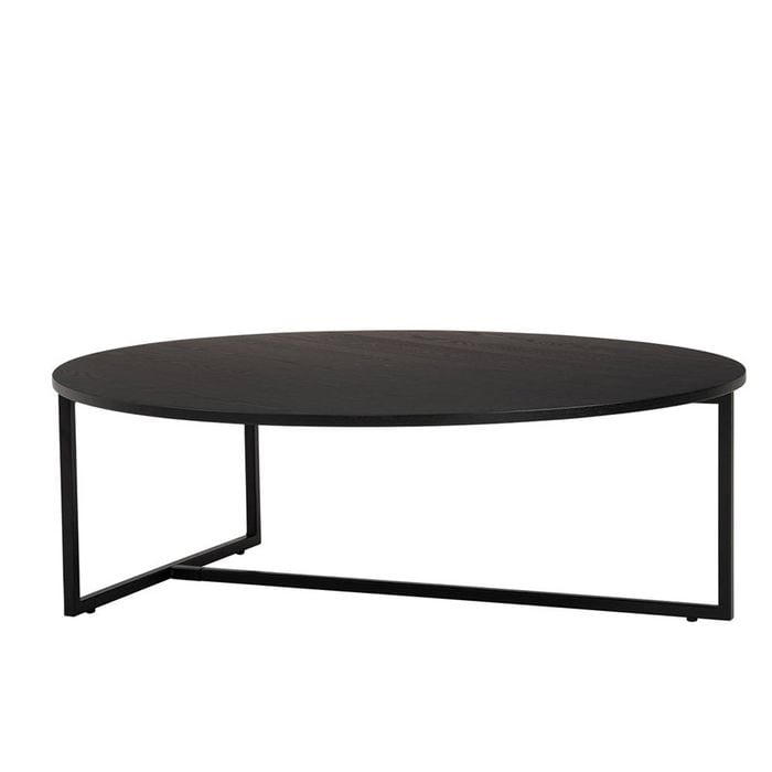 Modern Furniture TURNER Round Coffee Table 100cm - Black