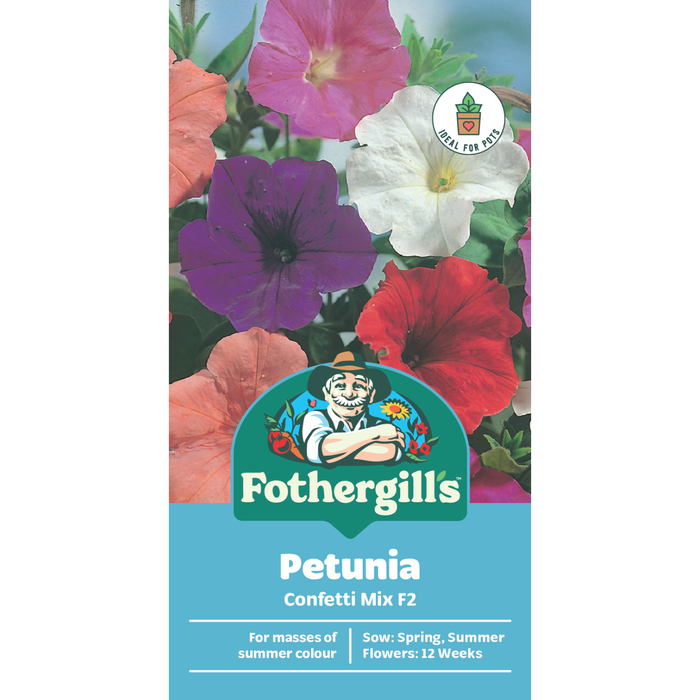 Fothergill's Mixed Confetti Petunia Flower Seeds