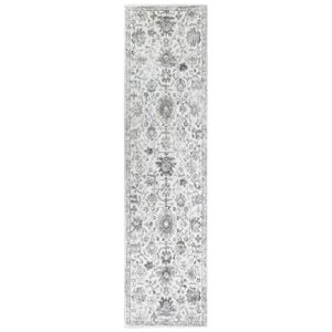 Sofia 678A Pearl Bloom 100x300 Grey Beige Rug