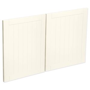 Kaboodle 900mm Antique White Country Medium Rangehood Doors - 2 Pack