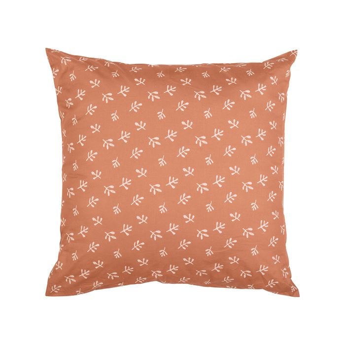 Ecology Cushion Blush Series Euro Pillowcase Size 65cm Clay/Blush Bedding