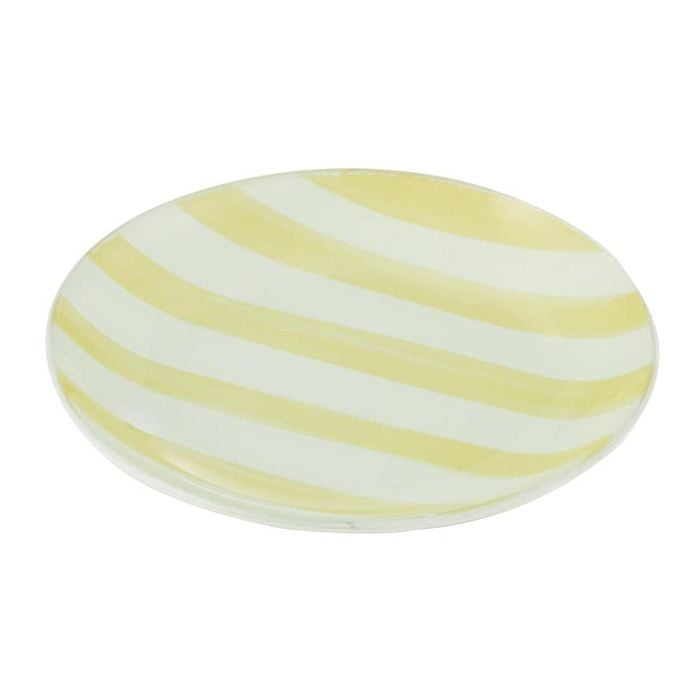 Emporium Lulu Glass Stripe Plate - Small