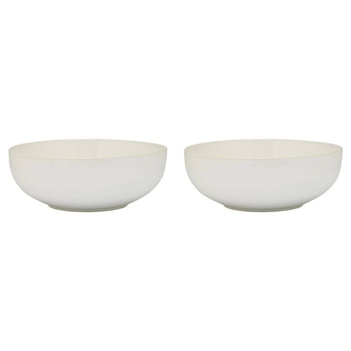 2PK Ecology Element Stoneware Serving Bowl Tableware 27cm - Blanc