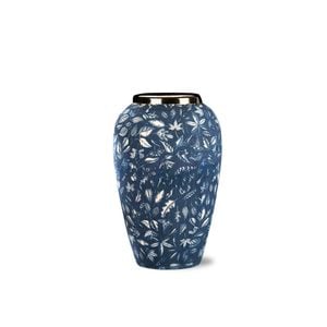 SOGA 30x19cm Ceramic Vase – Blue