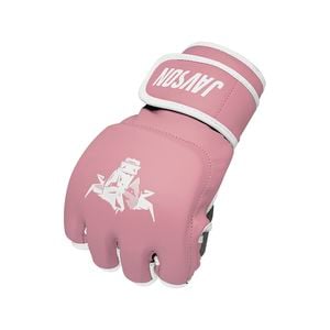 MMA Gloves Grappling Sparring Boxing Bag Training by Javson - Pink / White L/XL