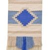 Handwoven Woollen Trendy Wall Hanging - Ad012 - Ivory/blue - 50x90cm