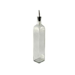 Argon Tableware Square Olive Oil / Vinegar Bottle With Tapor Pourer - 500ml