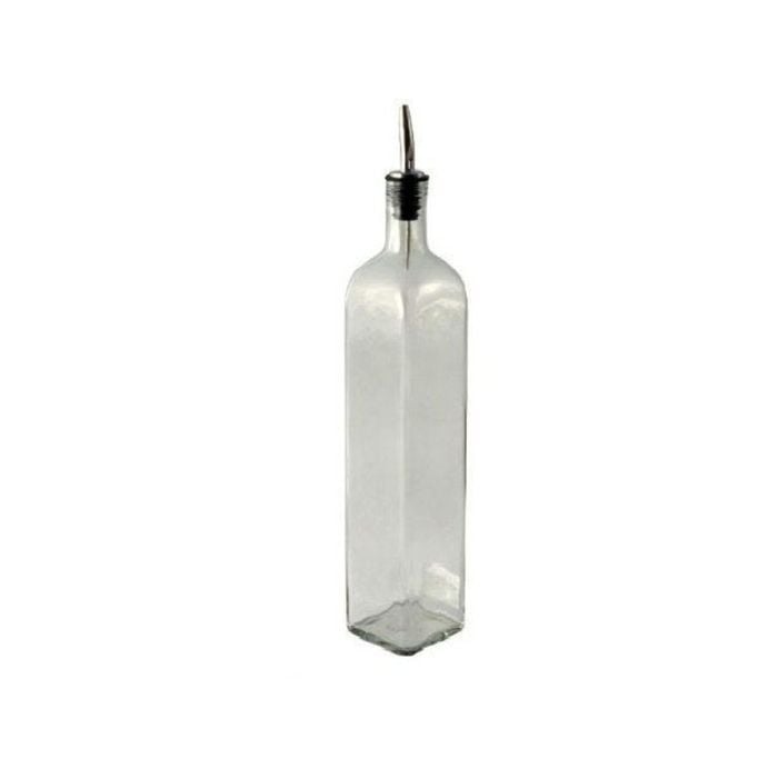 Argon Tableware Square Olive Oil / Vinegar Bottle With Tapor Pourer - 500ml