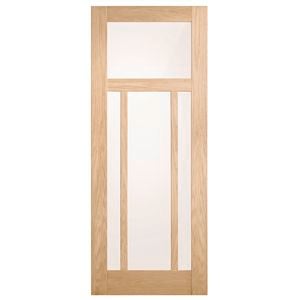 Corinthian 2040 x 720 x 35mm Internal Door White Oak Moda Translucent Glass AMODG21