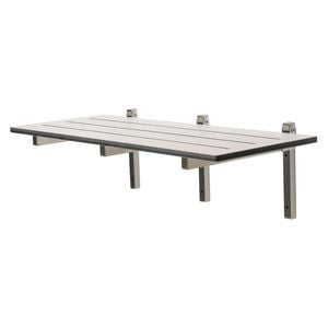 Metlam Australia 960mm x 400mm White Compact Laminate Folding Shower Seat