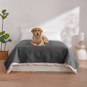 Charlie's Sofur Waterproof Dog Bed Cover Protector Double/Queen 208x208cm Charcoal