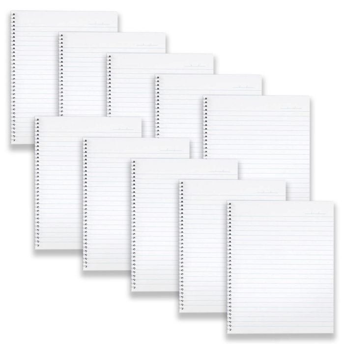 10pc Spirax 592 Writing Notebook School Stationery 22x18cm 120-pages Yellow