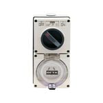 Deta 10A 250V Industrial 3 Pin Flat Switched Outlet