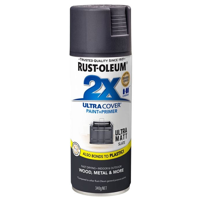 Rust-Oleum 340g 2X Ultra Cover Ultra Matt Slate Spray Paint