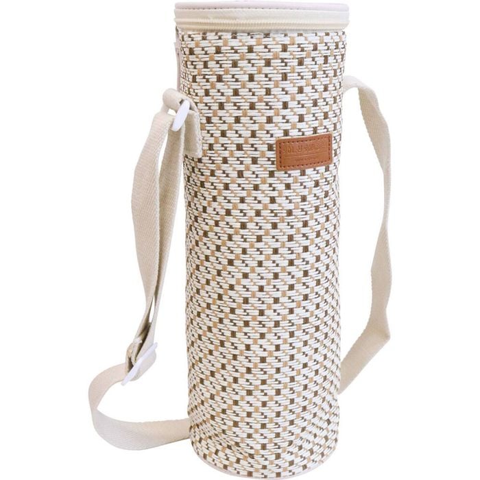 LVD Milo Insulated 750ml Wine Bottle Cooler Storage Bag 12x33cm Natural