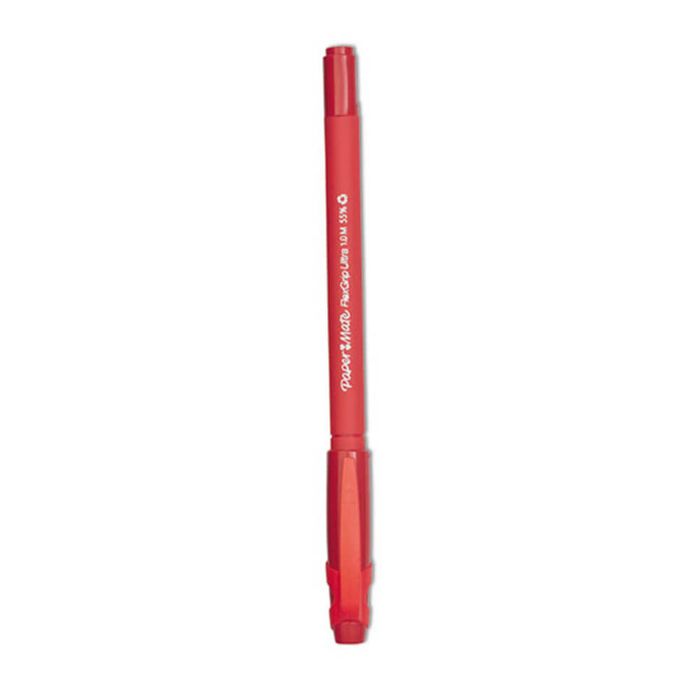 Papermate Flex Grip Ultra Stick Pen 1.0mm 12pk (Red)