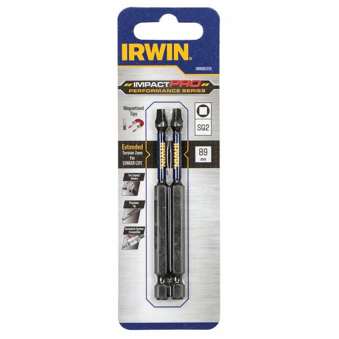 IRWIN 89mm SQ2 Impact Pro Performance - 2 Pack