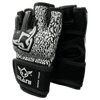 BLACK & WHITE KIDS MMA GLOVES