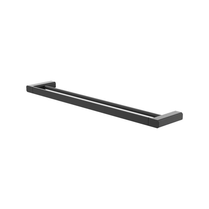 Caroma Luna Double Towel Rail 630mm Black - Black 630mm
