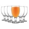LAV 6 Piece Empire Classic Snifter Beer Glass Set - Large Bowl Shaped Craft Beer Ale Glasses - Clear - 590ml