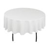 Just Party Linen White Premium Tablecloth Round 230cm (Diameter)