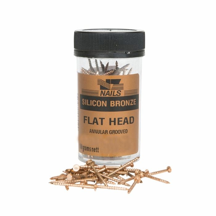NZ Nails Silicon Bronze 19 x 1.6mm 100g Flat Head Nail