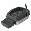 Pawz Stainless Steel Cat Litter Box High Sided Easy Clean Grey
