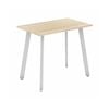 Olg Flare Bar Leaner 4 Leg White Frame New Oak Ravine Top L1800mm X W750mm