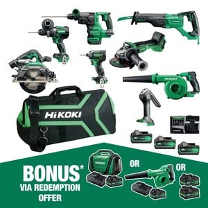 HIKOKI 18V Brushless 8pce Combo Kit KC18D8P3(HRZ)