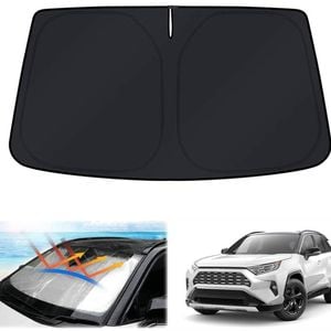 Windshield Sun Shade for Toyota RAV4 Rav 4 XA50 2019-2025 Blocks UV Rays Foldable Custom Wind Screen