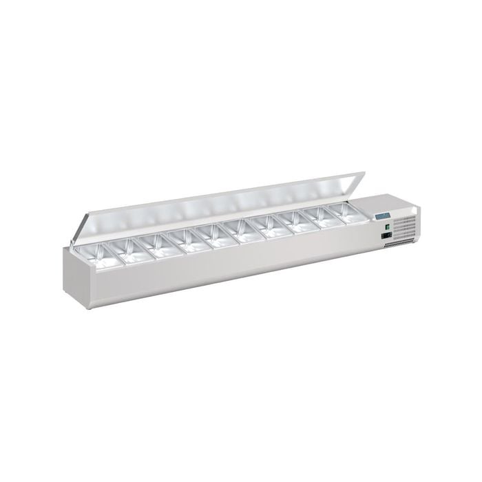 Polar G-series Countertop Prep Fridge With Lid 10x 1/4gn - Countertop Prep Fridges (fa857-a)