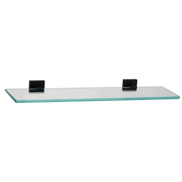 Mondella 500mm Black Rococo Glass Shelf