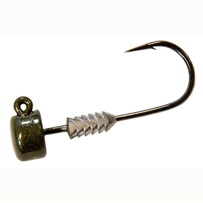 1/6oz/Size 1 Hook TT Lures Green Pumpkin Nedlockz Jighead - Mushroom Head Jig Head