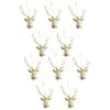 10x LVD Decoration Deer Head Plastic Hanging Ornament Home Holiday Decor 14cm