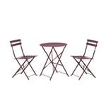 Marquee 3 Piece Bistro Set Merlot