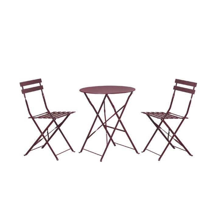 Marquee 3 Piece Bistro Set Merlot