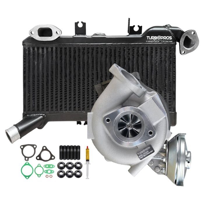 Upgrade Billet Turbo Charger With 60mm Intercooler For Toyota LandCruiser 76 Series VDJ76R 1VD-FTV V8 4.5L