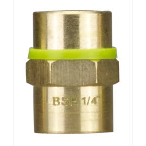 Powerfit Air Tool Accessory 1/4" BSP Female to Female Connector Brass