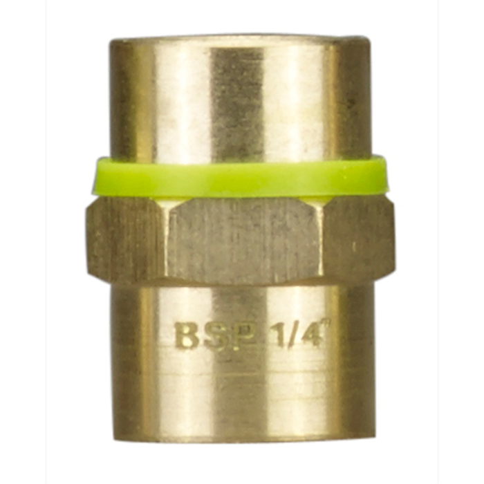 Powerfit Air Tool Accessory 1/4" BSP Female to Female Connector Brass