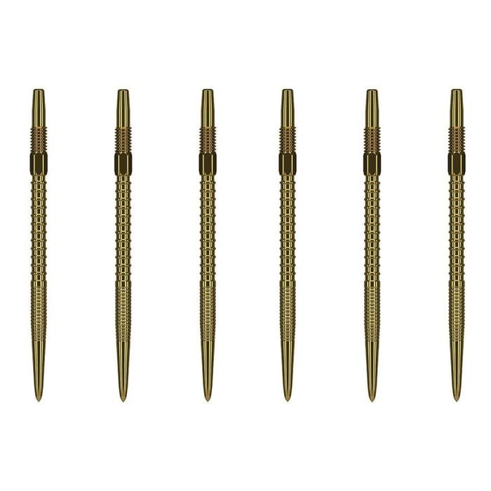 2x 3pc Target Swiss FireDart Point Gold Dart Replacement Spare Tip 40mm