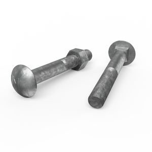 ZENITH M16 x 120mm Hot Dip Galvanised Cup Head Bolts & Nuts - Each